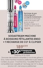 SODASTREAM MACHINE À BOISSONS PÉTILLANTES ENSO + 1 RECHARGE DE CO2 À CLIPSER - Sodastream en promo chez Fnac SODASTREAM MACHINE À BOISSONS PÉTILLANTES ENSO + 1 RECHARGE DE CO2 À CLIPSER - Sodastream dans le catalogue Fnac