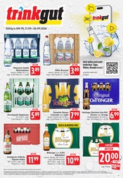 Trinkgut Supermarkt Prospekt der aktuellen Woche mit 6 Seiten, gültig von 21.09.2026 bis 26.09.2026, in Ispringen und Umgebung Aktueller Trinkgut Supermarkt Prospekt in Ispringen und Umgebung, "Aktuelle Angebote" mit 6 Seiten, 21.09.2026 - 26.09.2026