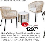 Bistro-Set für 129,99 € bei ROLLER im Angebot Bistro-Set im aktuellen ROLLER Prospekt