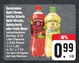 Apfel Zitrone, leichte Schorle Apfel-Kirsche, Apfelschorle oder Fruity Water Angebote von Gerolsteiner bei E center Schwabach für 0,99 €