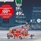 Camion de pompiers avec échelle pivotante en promo chez Intermarché Hyper Nancy à 49,90 €