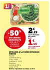 Epinards à la crème surgelés - FINDUS dans le catalogue Super U