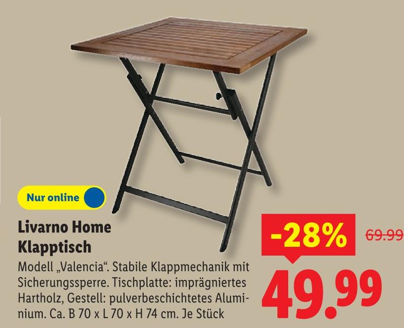 Klapptisch