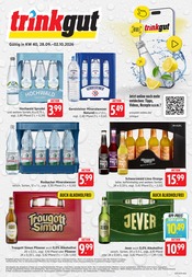Trinkgut Discounter Prospekt der aktuellen Woche mit 6 Seiten, gültig von 28.09.2026 bis 02.10.2026, in Gensingen und Umgebung Aktueller Trinkgut Discounter Prospekt in Gensingen und Umgebung, "Aktuelle Angebote" mit 6 Seiten, 28.09.2026 - 02.10.2026