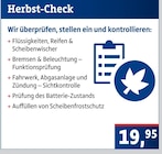 AUTOPLUS Neuwied - Herbst-Check Angebot im Prospekt Herbst-Check bei AUTOPLUS im Neuwied Prospekt für 19,95 €