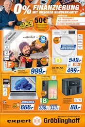 Aktueller expert Gröblinghoff Prospekt mit Fernseher, "0% FINANZIERUNG MIT UNSERER KUNDENKARTE", Seite 1