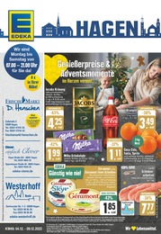 EDEKA Prospekt für Hagen mit 24 Seiten EDEKA Prospekt für Hagen: "Aktuelle Angebote", 24 Seiten, 04.12.2023 - 09.12.2023