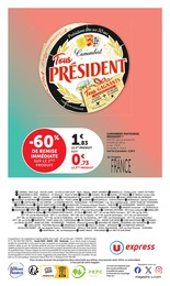 Prix et réduction Camembert dans le prospectus U Express en cours Offre Camembert dans le catalogue U Express du moment à la page 16