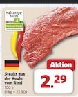 Steaks aus der Keule vom Rind für 2,29 € bei combi im Angebot Steaks aus der Keule vom Rind im aktuellen combi Prospekt