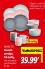 Kombiservice, 24-teilig im Angebot bei Lidl in Freiberg Kombiservice, 24-teilig Angebote von Ernesto bei Lidl Freiberg für 39,99 €