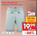 Herren Sweatshorts für 19,99 € bei Netto Marken-Discount im Angebot Herren Sweatshorts im aktuellen Netto Marken-Discount Prospekt