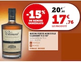 Rhum vieux agricole v.O 40° - clement en promo chez Super U Niort à 17,76 €