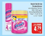 Oxi Action Fleckenentferner Dose im Angebot bei Marktkauf in Erlangen Oxi Action Fleckenentferner Dose Angebote von Vanish bei Marktkauf Erlangen für 4,79 €