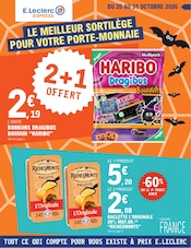 Promos Alimentation dans le catalogue "LE MEILLEUR SORTILÈGE POUR VOTRE PORTE-MONNAIE" de E.Leclerc Alimentation en promo dans le catalogue E.Leclerc à la page 1