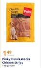 Hundesnacks Chicken Strips im Action Prospekt Hundesnacks Chicken Strips von Pinky im aktuellen Action Prospekt für 1,49 €