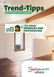 Häsele Baustoffhandel Prospekt für Schwäbisch Hall: "Trend-Tipps FÜR DIE ENERGETISCHE SANIERUNG", 14 Seiten, 24.05.2024 - 02.06.2024