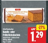 Kandis- oder Frühstückskuchen von Stieffenhofer für 1,29 € bei EDEKA im Angebot Kandis- oder Frühstückskuchen von Stieffenhofer im aktuellen EDEKA Prospekt