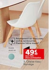 Chaise tissu Norvège en promo chez But Villiers-sur-Marne à 49,99 €