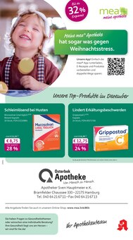 mea - meine apotheke Prospekt der Woche "Unsere Dezember-Angebote" Seite 1, 01.12.2025 bis 31.12.2025 für Hamburg Aktueller mea - meine apotheke Prospekt "Unsere Dezember-Angebote" Seite 1 von 4 Seiten für Hamburg