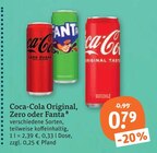 Original oder Zero oder Fanta von Coca-Cola im aktuellen tegut Prospekt für 0,79 €