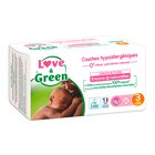 Couches hypoallergéniques - LOVE & GREEN en promo chez Carrefour Rillieux-la-Pape à 16,49 €