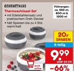 Thermoschüssel-Set Angebote von HOME CREATION bei Netto Marken-Discount Moers für 9,99 €