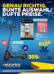 Aktueller EURONICS Prospekt mit Kaffee, "GENAU RICHTIG. BUNTE AUSWAHL. DUFTE PREISE.", Seite 1