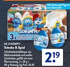 Schoko & Spiel von Die Schlümpfe für 2,19 € bei ALDI SÜD im Angebot Schoko & Spiel von Die Schlümpfe im aktuellen ALDI SÜD Prospekt