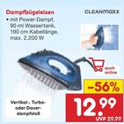 Dampfbügeleisen Angebote von CLEANMAXX bei Netto Marken-Discount Bochum für 12,99 €