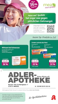 mea - meine apotheke Prospekt der KW 27 "Unsere Juli-Angebote" Aktueller mea - meine apotheke Prospekt "Unsere Juli-Angebote" Seite 1 von 4 Seiten