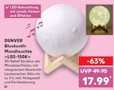 Bluetooth-Mondleuchte im Kaufland Prospekt Bluetooth-Mondleuchte von DENVER im aktuellen Kaufland Prospekt für 17,99 €