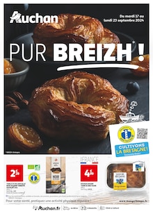 Prospectus Auchan Hypermarché à Tours, "PUR BREIZH* !", 12 pages de promos valables du 17/09/2024 au 23/09/2024