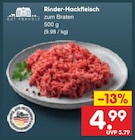 Aktuelles Rinder-Hackfleisch Angebot bei Netto Marken-Discount in Jena ab 4,99 €
