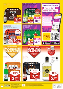 Bier im Netto Marken-Discount Prospekt "DER ORT, AN DEM DU IMMER AUSGEZEICHNETE PREISE FINDEST." mit 2 Seiten (Mannheim)