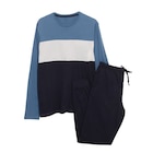 Pyjama color block homme - TEX en promo chez Carrefour Pyjama color block homme - TEX dans le catalogue Carrefour