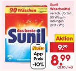 Waschmittel von Sunil im aktuellen Netto Marken-Discount Prospekt für 8,99 €