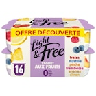 Yaourts aux fruits 0% "Offre découverte" - LIGHT&FREE dans le catalogue Carrefour