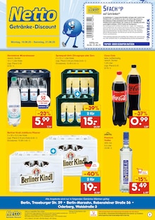 Netto Marken-Discount Berlin Prospekt "DER ORT, AN DEM DU IMMER AUSGEZEICHNETE PREISE FINDEST." mit 2 Seiten