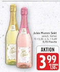 Sekt von Jules Mumm für 3,99 € bei E center im Angebot Sekt von Jules Mumm im aktuellen E center Prospekt