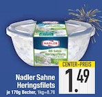 Sahne Heringsfilets Angebote von Nadler bei E center Germering für 1,49 €