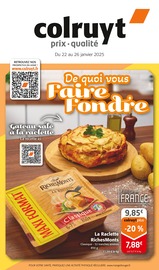 Catalogue Supermarchés Colruyt en cours à Ars-sur-Moselle et alentours, "De quoi vous faire fondre", 10 pages, 22/01/2025 - 26/01/2025