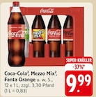 Aktuelles Coca-Cola oder Mezzo Mix oder Fanta Orange Angebot bei E center in Göppingen ab 9,99 €