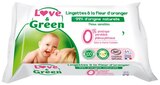 Lingettes bébé - LOVE & GREEN à 2,79 € dans le catalogue Carrefour
