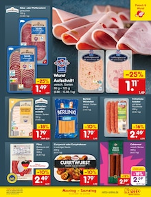 Wurst im Netto Marken-Discount Prospekt "Aktuelle Angebote" mit 68 Seiten (Düsseldorf)