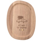 Holzteller im weihnachtlichen Design im aktuellen Ernstings family Prospekt