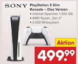 Netto Marken-Discount Erdeborn - PlayStation 5 Slim Konsole – Disc Version Angebot im Prospekt PlayStation 5 Slim Konsole – Disc Version bei Netto Marken-Discount im Erdeborn Prospekt für 499,99 €