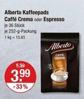 Aktuelle Kaffeepads Angebote bei V-Markt in Regensburg Aktuelles Caffé Crema Angebot bei V-Markt in Regensburg ab 3,99 €