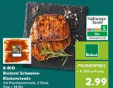Aktuelles Schweine-Rückensteaks Angebot bei Kaufland in Göttingen ab 2,99 €