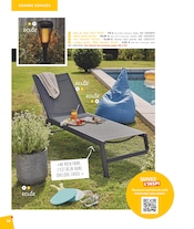 Promos Pouf dans le catalogue "BARBEUC, SIESTE, PÉTANQUE PLACE À LA DÉTENTE" de Jardiland à la page 58