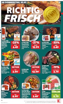 Grillfleisch im Kaufland Prospekt "Hier bin ich richtig" mit 69 Seiten (Dresden)